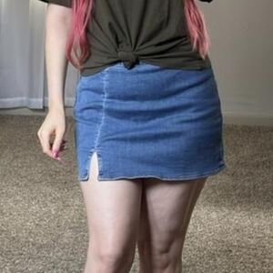 American Eagle Outfitters Blue Mini Skirt